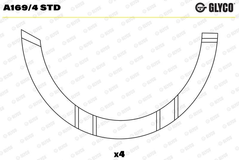GLYCO A169/4 STD — Mesafe pulu, krank mili