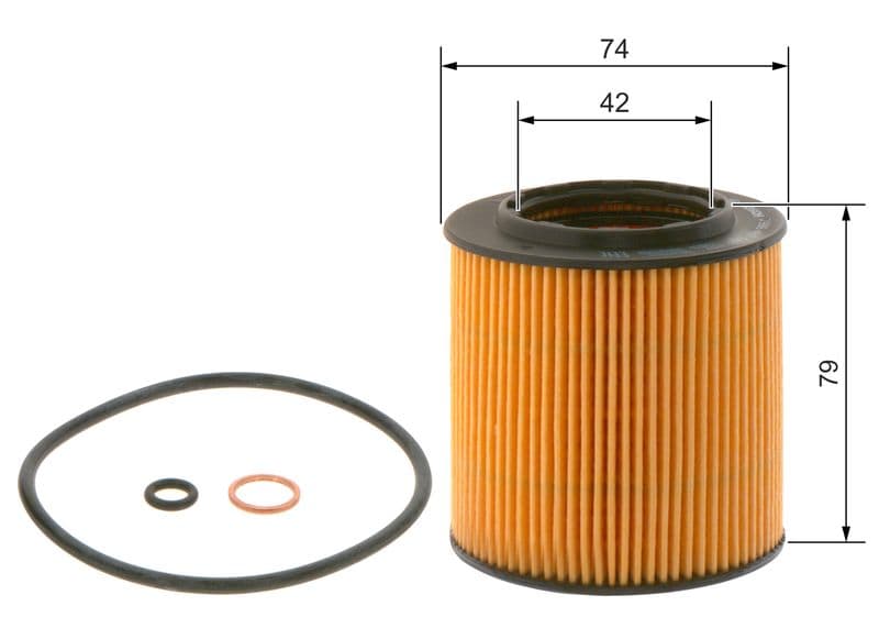 BOSCH 0 986 4B7 019 — Yağ filtresi