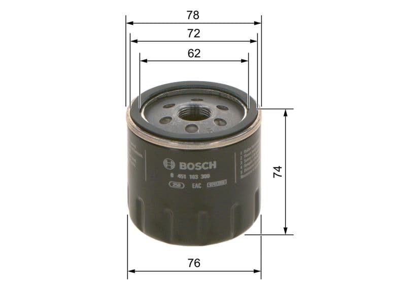 BOSCH 0 451 103 300 — Yağ filtresi